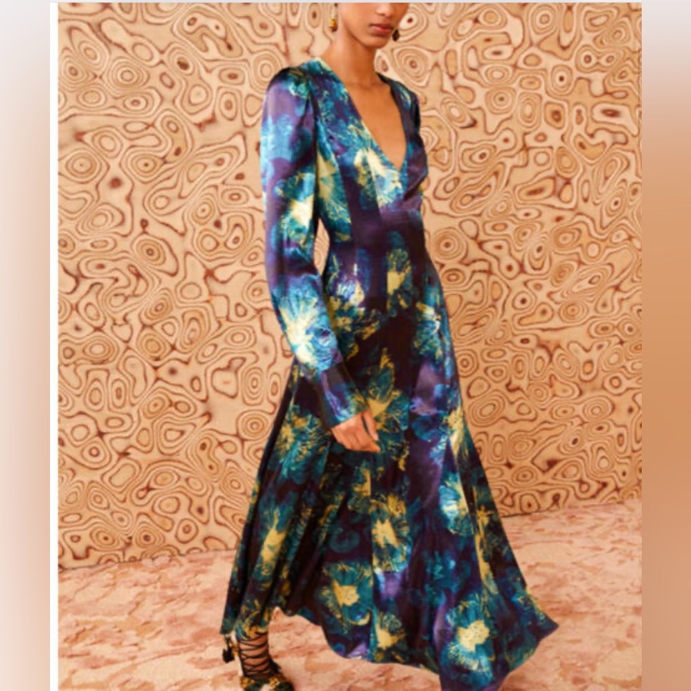 ULLA JOHNSON Azrou Midi Dress Sz 10